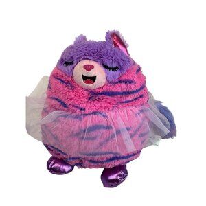 Purple & Pink Misfittens The Mew Stuffed Animal Toy Tutu Eyes Closed